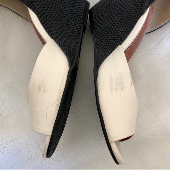 Black & White Wedge Sandals - Picture 3 of 4